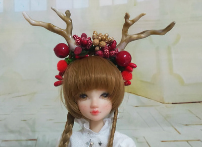 taobao agent Baby uses a hindar horn head jewelry, small cloth Blythe, 8 points, high baby clothes 6 points, 4 points bjd material bag