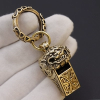 Свисток для тренировок, латунная подвеска, ретро брелок, подарок на день рождения