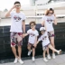 Quần áo mùa hè cha mẹ con 2020 thủy triều mới mẹ-con mẹ gia đình phụ nữ cả gia đình ba hoặc bốn mảnh phù hợp với mùa xuân hè - Trang phục dành cho cha mẹ và con