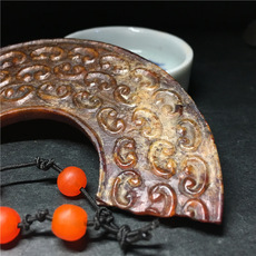 Украшения на руку 古玉老玉和田玉春秋勾云纹玉璧高古玉器明清玉古玉古老玉佩高古玉