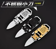 Ngoài trời đa chức năng Mini Survival Tool Folding Knife Inox Bracelet Buckle Knife Tự vệ Vòng đeo tay Transformers