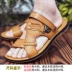 Dép nam mùa hè 2018 phiên bản Hàn Quốc của dép da và dép có quai gót chân đi biển sandal nam đẹp Sandal