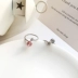 Ngọt bưởi TY thời trang dâu tây ngọt ngào pha lê zircon kim cương nhẫn nhẫn mở trang sức nữ Nhật Bản và Hàn Quốc KE7007 - Nhẫn nhẫn lông voi Nhẫn