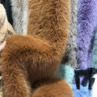 vải cotton 4 chiều Giả fox fur quần áo vải vest cổ áo lông khăn choàng sang trọng vải búp bê đồ chơi tự làm sang trọng vải vải dạ