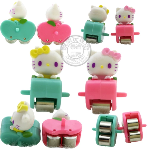 Hello kitty, японская игрушка, комплект, поезд, крутящаяся интерактивная горка, для детей и родителей