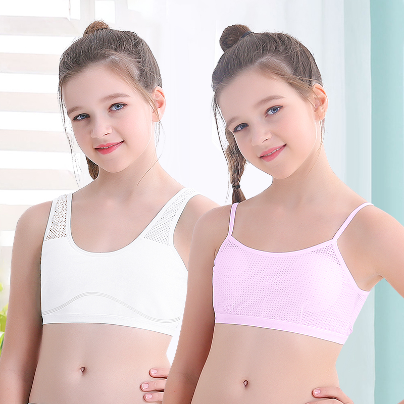 Girls' underwear, vest, development period, big children, primary school students, bra, summer sports bra, girl tube top 8-9-12