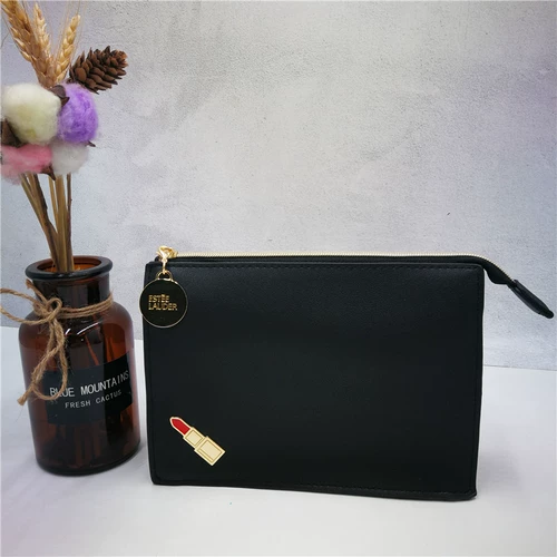 Ретро черная металлическая помада, портативная сумка-органайзер