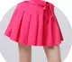 Розовая красная плиссированная юбка