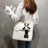 Шоппер, вместительный и большой универсальный ремешок для сумки, брендовая сумка на одно плечо, льняная сумка, в корейском стиле, надевается на плечо, простой и элегантный дизайн