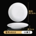 khay nhựa tròn tấm tự chọn món ăn melamine tấm phẳng đĩa platter tấm xương thương mại Melamine tableware trắng 