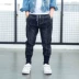 Quần jeans nam xuân thu mới 2018 phiên bản Hàn Quốc của những chiếc quần lửng ống rộng trẻ em mùa đông trẻ em cộng với quần nhung quần short jean trẻ em Quần jean