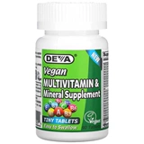 Spot Deva Vegan Multivitamin All -Evegetarian Composite Composite Vitamin Mineral 90 Таблетки