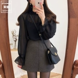 Универсальная летняя рубашка, ретро мегафон, лонгслив, 2023, Южная Корея, свободный крой