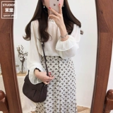 Универсальная летняя рубашка, ретро мегафон, лонгслив, 2023, Южная Корея, свободный крой