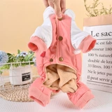 Собачья одежда осень и зимняя одежда Тедди зимняя четвероногий одежда Пет Бичин Шнаузер Средний собак плюс флисовая теплая хлопковая одежда