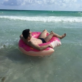 Большой водный надувной плавательный круг для двоих для мальчиков и девочек для взрослых, хлеб