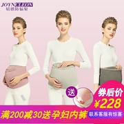 婧 麒 bức xạ phù hợp với thai sản váy chính hãng tạp dề mặc công việc mùa hè mang thai tạp dề bức xạ phù hợp với bốn mùa