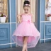 Quần áo trẻ em gái trailing công chúa váy pettiskirt trang phục sàn catwalk dress máy chủ dress flower girl bridesmaid dress