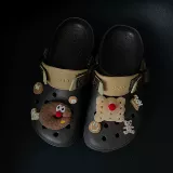 Crocs, туфли, мультяшная пряжка для обуви, креативный аксессуар, 2 карат