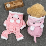 Кошачья одежда милая маленькая свинья густая осень и зимняя голуба