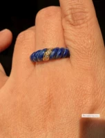 Антикварная натуральная спираль, бриллиантовое кольцо, сделано во Франции, золото 750 пробы