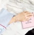 Hàn quốc phiên bản của sinh viên đơn giản hoang dã Sen bạn gái sóng đa giác hình thoi mở mạng vòng đeo tay màu đỏ bracelet vòng đeo tay nữ