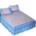 Mùa hè mat băng lụa giường ăn mặc ba mảnh 1.8 m giường 1.5 có thể tháo rời gấp mat 2x2.2 m giường Thảm mùa hè
