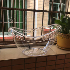 Детская ванна pc亚克力透明浴缸百天周岁照儿童摄影网红浴盆道具影楼拍照牛奶浴