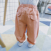 Cam cô gái nước trái cây quần mùa hè 2018 mới bé bông và vải lanh muỗi quần mùa hè mỏng trẻ em quần quần quần tây giản dị Quần