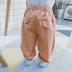 Cam cô gái nước trái cây quần mùa hè 2018 mới bé bông và vải lanh muỗi quần mùa hè mỏng trẻ em quần quần quần tây giản dị