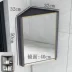 Góc thép không gỉ tủ gương nhà vệ sinh hình tam giác Bắc Âu tối giản căn hộ nhỏ treo tường nhà vệ sinh hộp gương phòng tắm gương trang trí phòng ngủ Gương