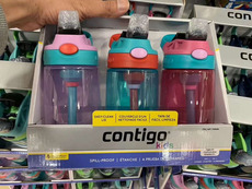 Герметичная бутылка 香港代购 美式contigo康迪克儿童防漏水杯吸管杯幼儿宝宝水壶包邮