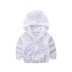 Trẻ em của quần áo chống nắng mùa hè boy jacket ánh sáng và thoáng khí cô gái bé dây kéo điều hòa không khí cardigan trẻ sơ sinh bên ngoài mất Áo khoác