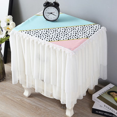 Тумбочка крышка ткань 床头柜盖布防尘布保护套罩蕾丝盖巾火烈鸟卧室桌布网红ins公主风 Week too