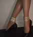 2018 Thời trang xuyên biên giới siêu lửa net đỏ blogger gợi cảm hộp đêm flash khoan mắt cá chân rộng vòng đeo chân nữ bằng vàng Vòng chân