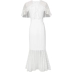 Voan trắng váy dài tính khí eo giảm béo váy dài giữa mỏng của phụ nữ váy mùa hè mới 2021 - váy đầm