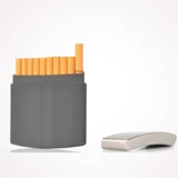 Мужской креативный ультратонкий портсигар из нержавеющей стали, сумка, подарок на день рождения