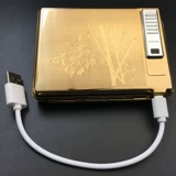 Металлический портсигар из нержавеющей стали с usb-зарядкой, ветрозащитная ультратонкая электронная зажигалка