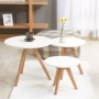 Bắc âu đơn giản rắn bàn cà phê gỗ bàn phòng khách sofa góc một số Nhật Bản bàn tròn cà phê trắng bàn trà nhỏ bàn trà vuông