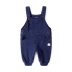 Baby denim quai quần bé trai mùa xuân và mùa thu quần yếm mới mùa thu ấm áp quần bé nước ngoài của phụ nữ - Quần