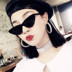 Châu âu và Hoa Kỳ chụp đường phố con dấu buồm retro tam giác cat eyes sunglasses sunglasses ins net màu đỏ với kính kính nam giới và phụ nữ triều Kính râm