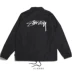 Stussy cổ điển logo chống thấm nước áo khoác huấn luyện viên nam snap nút áo mỏng áo gió nữ mới - Áo khoác