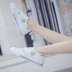 Hàn Quốc ulzzang hot sale Harajuku Giày vải lanh Nhật Bản in nền trắng lá cây gai dầu xanh lá cây văn học nữ giày giày sport Plimsolls