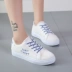Giày trắng nhỏ nữ hè 2018 mới giày gió hoang dã học sinh lười phiên bản Hàn Quốc