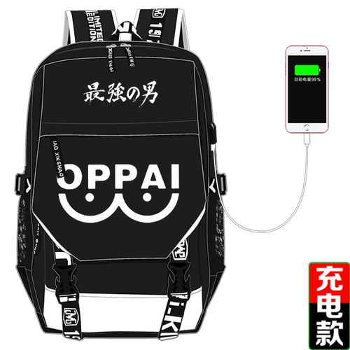 Один -Punch Superman Schoolbag, один удар учитель -учитель Saitama Saitama Association Двухмерный аниме -периферийный рюкзак