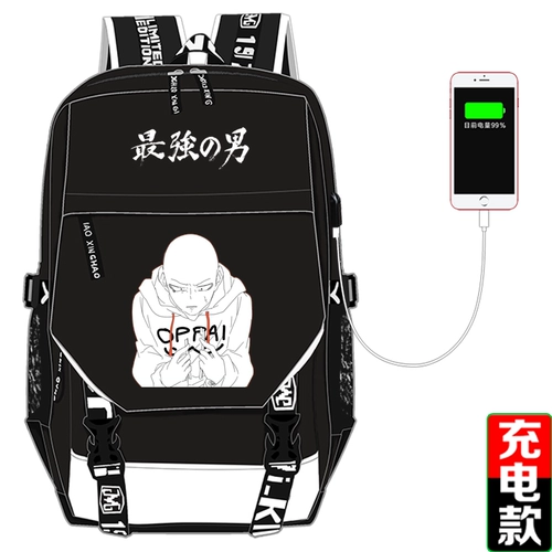 Один -Punch Superman Schoolbag, один удар учитель -учитель Saitama Saitama Association Двухмерный аниме -периферийный рюкзак