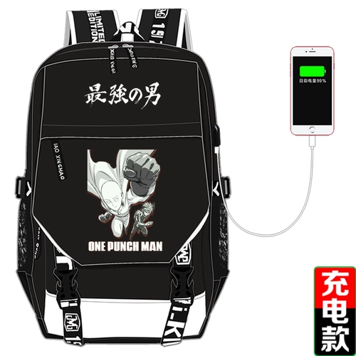 Один -Punch Superman Schoolbag, один удар учитель -учитель Saitama Saitama Association Двухмерный аниме -периферийный рюкзак