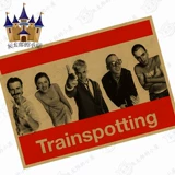 Поезд, черный постер, ретро кожаный декор, наклейки, ностальгия