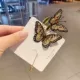 Youjia handmade retro thêu bướm trâm nữ phụ kiện khí chất đơn giản áo pin pin cardigan trâm - Trâm cài
