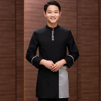 Черный лонгслив, фартук